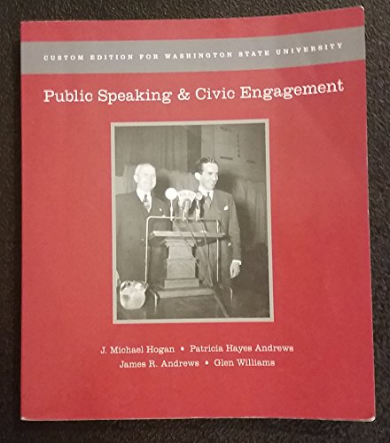 9780558765910: Public Speaking & Civic Engagement (Custom Edition for Washington State University