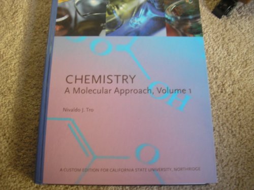 9780558779443: Chemistry a Molecular Approach, Volume 1 (Custom Edition for California State University Northridge)