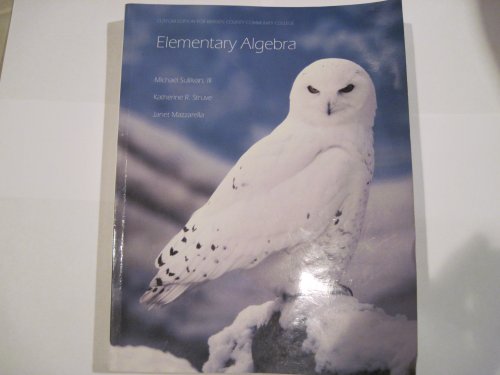 9780558822606: Elementary Algebra (Custom Edition for Bergen Comm