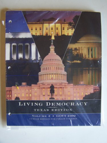 Stock image for LIVING DEMOCRACY V.2,TEXAS ED >CUSTOM< for sale by HPB-Red