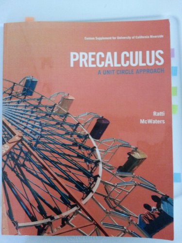 Beispielbild fr Precalculus : Unit Circle Approach (Custom) zum Verkauf von Irish Booksellers