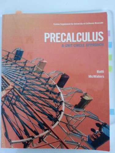 Imagen de archivo de Precalculus : Unit Circle Approach (Custom) a la venta por Irish Booksellers