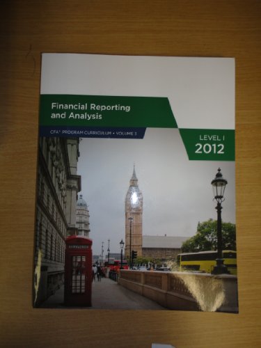 Beispielbild für Financial Reporting and Analysis CFA Program (Volume 3) zum Verkauf von Discover Books