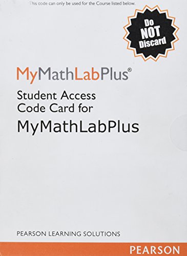 Stock image for MyMathLab in MyLabsPlus, Student Access Kit for sale by Facetextbooks