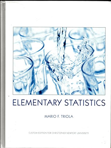 Stock image for Elementary Statistics Custom Edition for Christopher Newport U (Custom Edition for CNU) for sale by Wonder Book