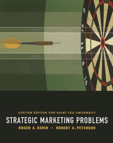 Beispielbild fr Strategic Marketing Problems: Custom Edition for Saint Leo University zum Verkauf von ThriftBooks-Atlanta