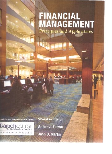 9780558988470: Financial Management Principles and Applications