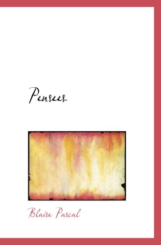 Pensees (9780559124426) by Pascal, Blaise