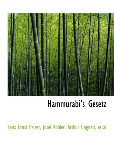 Beispielbild fr Hammurabi's Gesetz zum Verkauf von Revaluation Books