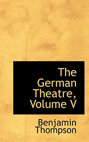 The German Theatre (9780559149887) by Thompson, Benjamin