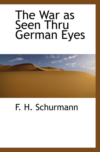 Stock image for The War as Seen Thru German Eyes for sale by Revaluation Books