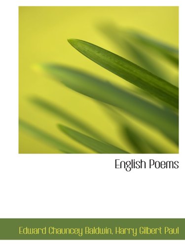 Stock image for English Poems for sale by Revaluation Books
