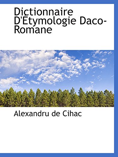 Imagen de archivo de Dictionnaire D'tymologie Daco-Romane a la venta por Revaluation Books