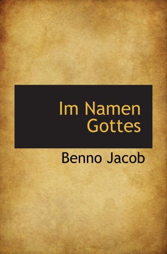 Stock image for Im Namen Gottes for sale by Revaluation Books
