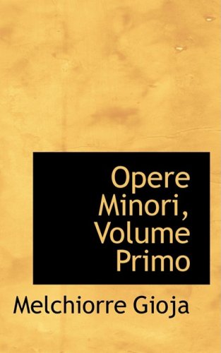 9780559514692: Opere Minori, Volume Primo: 1