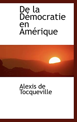9780559548345: De La Democratie En Amerique (Bibliobazaar Reproduction) (French Edition)