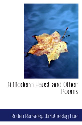 Stock image for A Modern Faust and Other Poems for sale by Revaluation Books