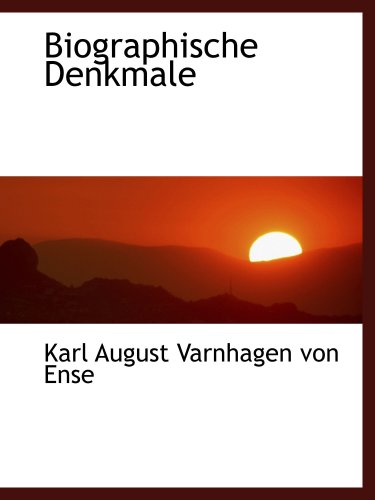 9780559587726: Biographische Denkmale