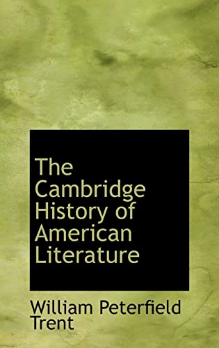 9780559612206: The Cambridge History of American Literature