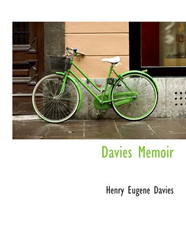 Stock image for Davies Memoir for sale by Revaluation Books