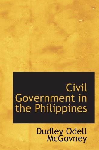 Stock image for Civil Government in the Philippines for sale by Revaluation Books