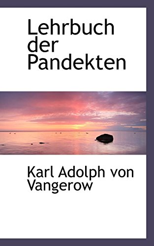 9780559745317: Lehrbuch Der Pandekten