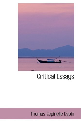 9780559746949: Critical Essays