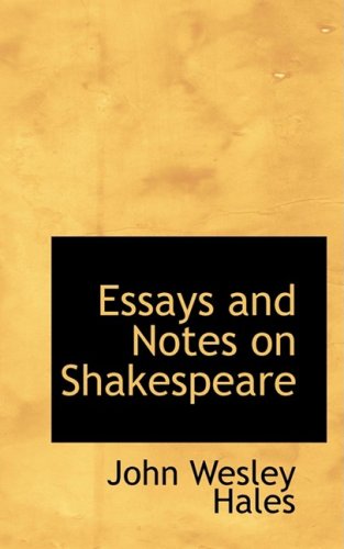9780559753190: Essays and Notes on Shakespeare