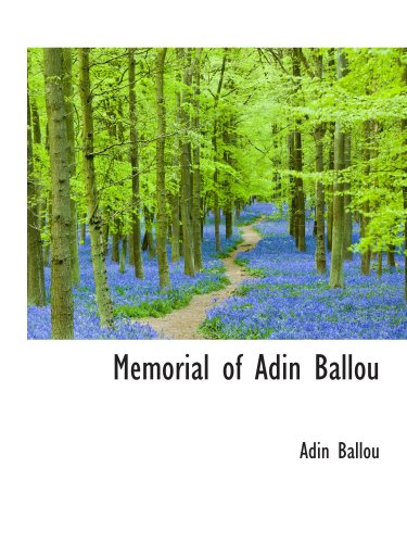 9780559847844: Memorial of Adin Ballou