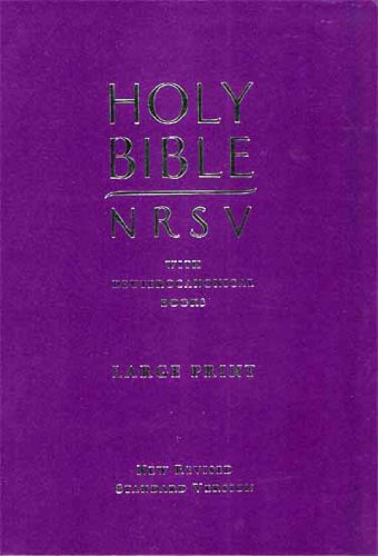 Large Print Bible-NRSV (9780564094448) by American Bible Society