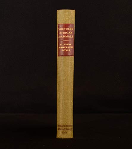 Beispielbild fr Southern African Mammals 1758-1951: A Reclassification zum Verkauf von J. HOOD, BOOKSELLERS,    ABAA/ILAB