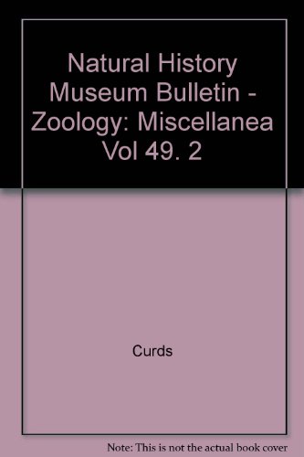 9780565050160: Natural History Museum Bulletin - Zoology: Miscellanea