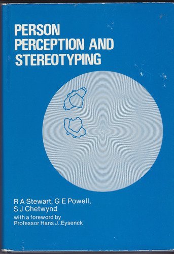 9780566000720: Person Perception and Stereotyping