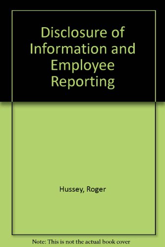 9780566006609: Disclosure of Information and Employee Reporting