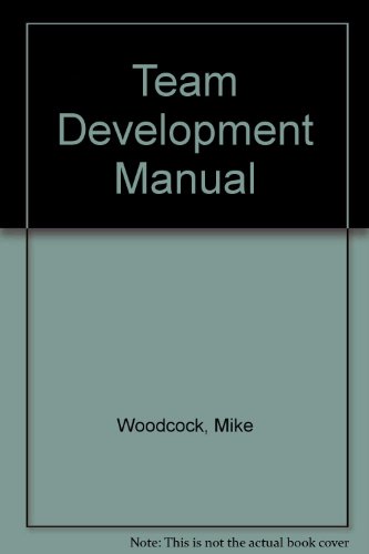 Beispielbild fr Team Development Manual zum Verkauf von WorldofBooks