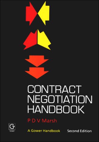 Beispielbild fr Contract Negotiation Handbook zum Verkauf von Better World Books