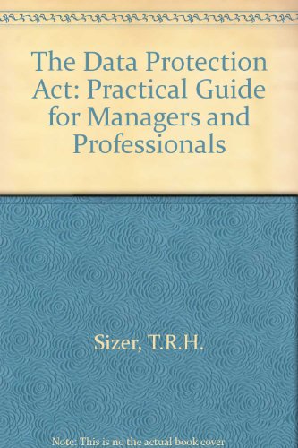 Beispielbild fr Data Protection Act: A Practical Guide zum Verkauf von Phatpocket Limited