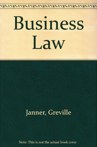 Janner's Business Law (9780566027062) by Janner, Greville