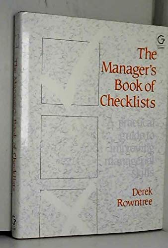Imagen de archivo de The Manager's Book of Checklists: A Practical Guide to Improve Your Managerial Skills a la venta por WorldofBooks