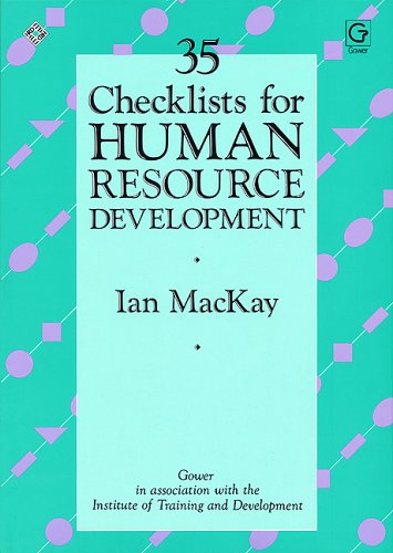 Stock image for 35 Checklists for Human Resource Development for sale by WorldofBooks