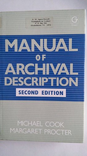 Stock image for Manual of Archival Description for sale by Willis Monie-Books, ABAA