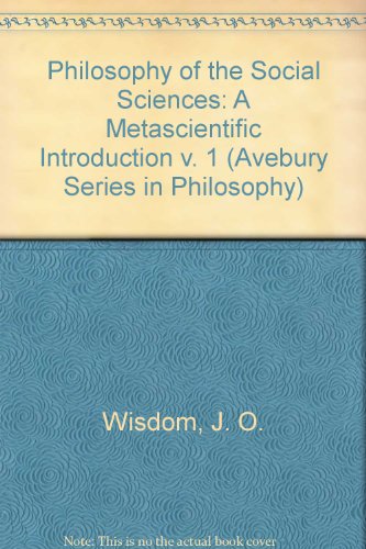 Imagen de archivo de A Metascientific Introduction (v. 1) (Avebury Series in Philosophy) a la venta por Stephen White Books