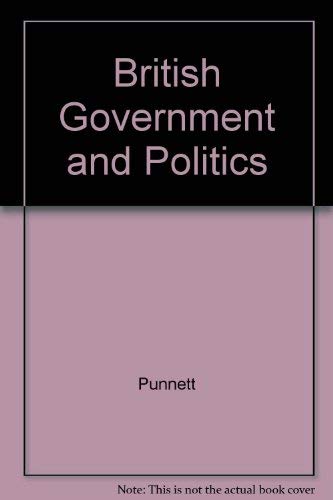 Imagen de archivo de British Government and Politics 4th Ed Pb Opxxxx a la venta por Booked Experiences Bookstore