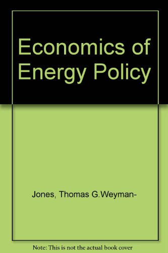 Beispielbild fr The Economics of Energy Policy zum Verkauf von Anybook.com