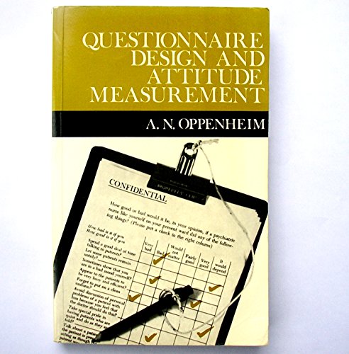 9780566052972: Questionaire Design and Attitute Measurement.