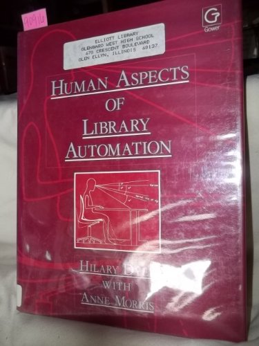 Stock image for Human Aspects of Library Automation for sale by Phatpocket Limited