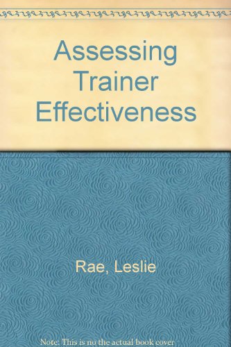 Stock image for Assessing Trainer Effectiveness for sale by WorldofBooks