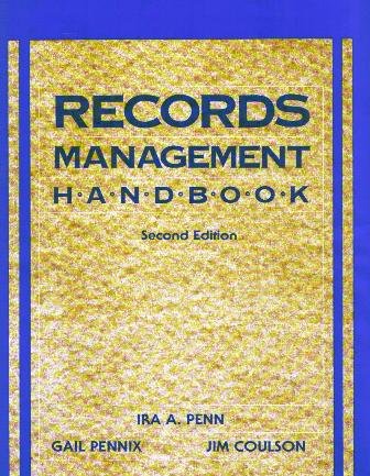 Beispielbild fr Records Management Handbook zum Verkauf von medimops
