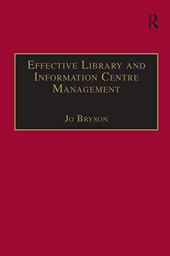 Beispielbild fr Effective Library and Information Centre Management zum Verkauf von AwesomeBooks