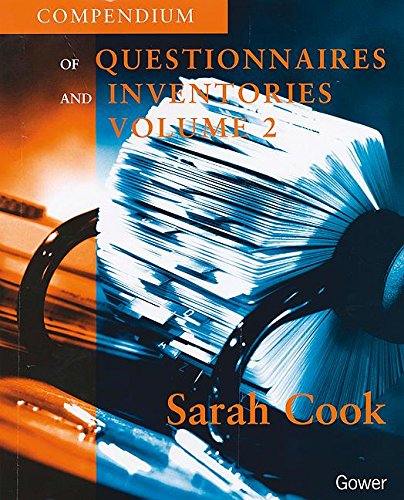 Compendium of Questionnaires and Inventories (9780566083501) by Cook, Sarah